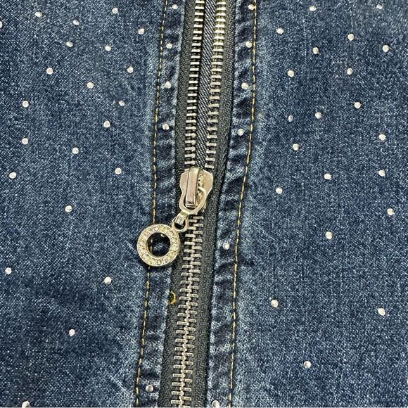 CATHY DANIELS DENIM ZIP JACKET - Picture 4 of 6